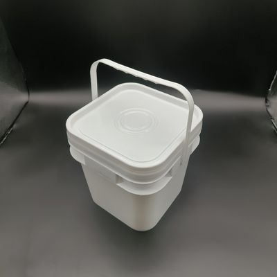 品質  ODM OEM 10 Litre Square Plastic Buckets With Handles Chemical Resistance 工場