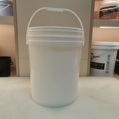 品質  Seal Lid 20 Litre Round Plastic Bucket Screen Printing 工場