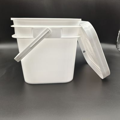 100% PP 2L 3L 5L 10L 方形プラスチックバケツ 防落スクリーン印刷
