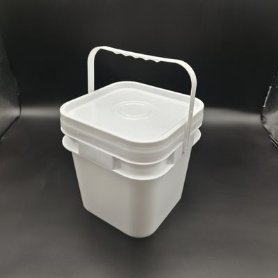 100% PP 2L 3L 5L 10L 方形プラスチックバケツ 防落スクリーン印刷