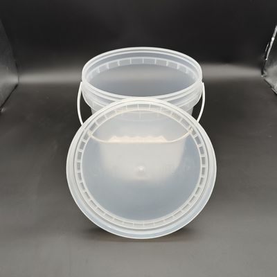 1L-25L ストレス耐性蓋付きの透明なプラスチックバケツ容器