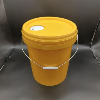 18L産業用潤滑剤バケツ ノズル付き 黄色 積み立てられる 20L プラスチックバケツ