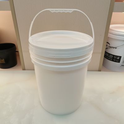 食品グレード 5 ガロン 蓋付き 白いプラスチックバケツ 積み重ね 可再生
