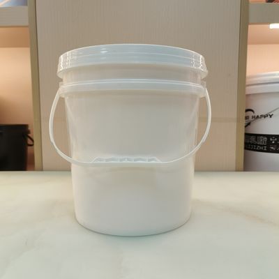 白 黒 10L 丸いプラスチックバケツ 密封蓋付きPP素材