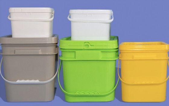 2 ポンド 広形 食品 貯蔵 蓋付き プラスチック バケツ IML 装飾