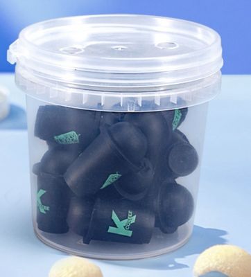 メタルハンドル フリーザーセーフ用の蓋付きプラスチック食品バケツ