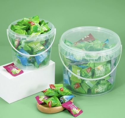 キッチン 20L 白いプラスチック 蓋付き 積み立てられる 食品バケツ