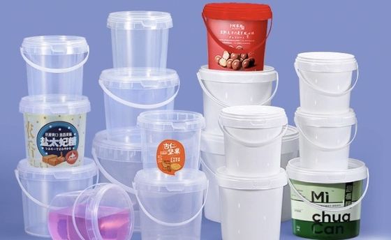 OEM ODM 5 ガロン 蓋付きプラスチック食品バケツ コンテナ