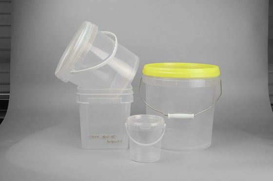スナップ 蓋 透明 プラスチック バケツ 5 ガロン メタル ハンドル