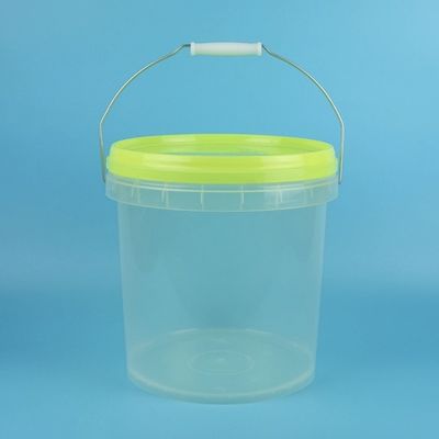 5l クリアなプラスチックバケツ 蓋付き 熱伝送装飾
