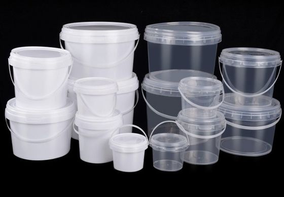 腐食耐性 5 ガロン 透明 プラスチック ボケット コンテナ スクリーン印刷