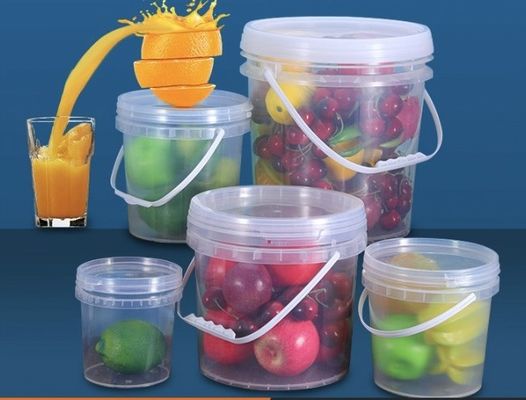 滑らかな表面 5 ガロン 透明なプラスチックバケツ IML装飾