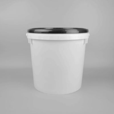 防水食品 安全な保管 1~25L 蓋をスナップした白い食品バケツ