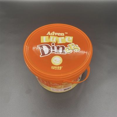 1L 2L 3L 4L 5L ホワイト食品用金属ハンドル輸送バケツ