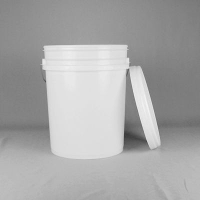 20L ホワイト潤滑剤バケツ 蓋付き アンチエイジング 倒し口