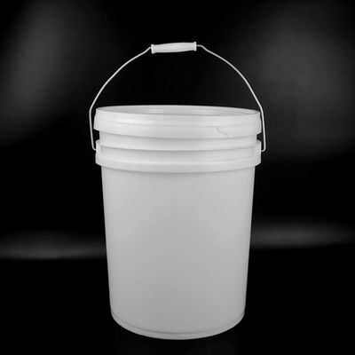 漏れ防止の白いプラスチックオイルバケツ 熱に耐える蓋付き