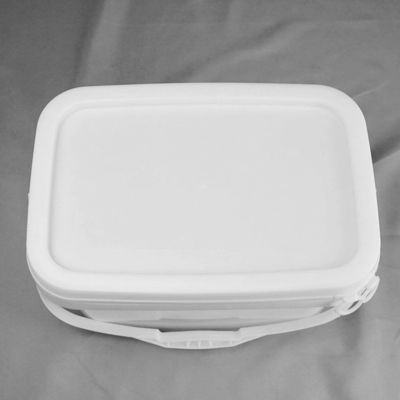 切り取れるトレイ付き,四角形のツール収納バケツ 1-25L