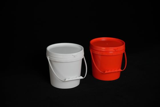 空気密閉 漏れ止め IML 装飾食品グレード 蓋付き 丸いバケツ ハンドル付き