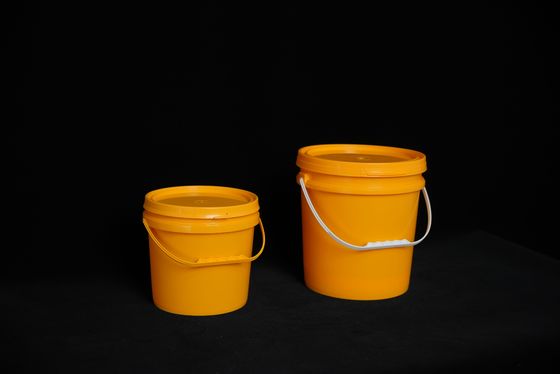 漏れ防止蓋付きの丸いプラスチック貯蔵バケツ