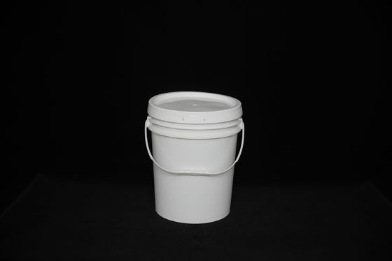 蓋とハンドルのあるプラスチック食品バケツ / 蓋