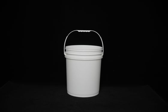 蓋とハンドルのあるプラスチック食品バケツ / 蓋