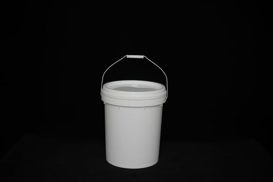 蓋とハンドルのあるプラスチック食品バケツ / 蓋