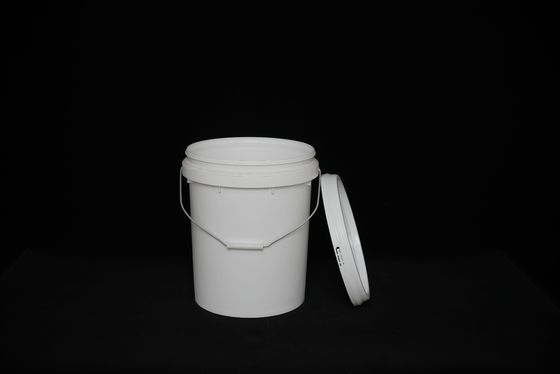 丸い白色 カスタムロゴ 食品品格 食品 貯蔵 バケツ 食器洗浄機 安全 / 積み立てられる