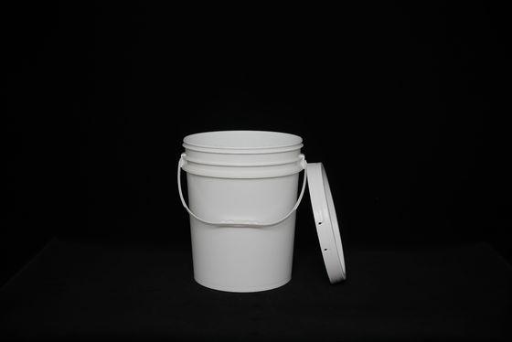 丸い白色 カスタムロゴ 食品品格 食品 貯蔵 バケツ 食器洗浄機 安全 / 積み立てられる