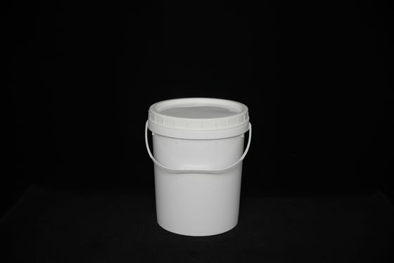 食品品種 白色 PP プラスチック バケツ 丸い方形 紫外線耐性 衝撃による安全な保管のために再利用可能