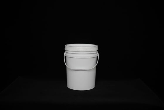 丸い白色 カスタムロゴ 食品品格 食品 貯蔵 バケツ 食器洗浄機 安全 / 積み立てられる